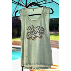 Vintage Style Dog Mom Muscle Tank Top